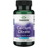 Swanson Calcium Citrate 200mg - 60 Capsules